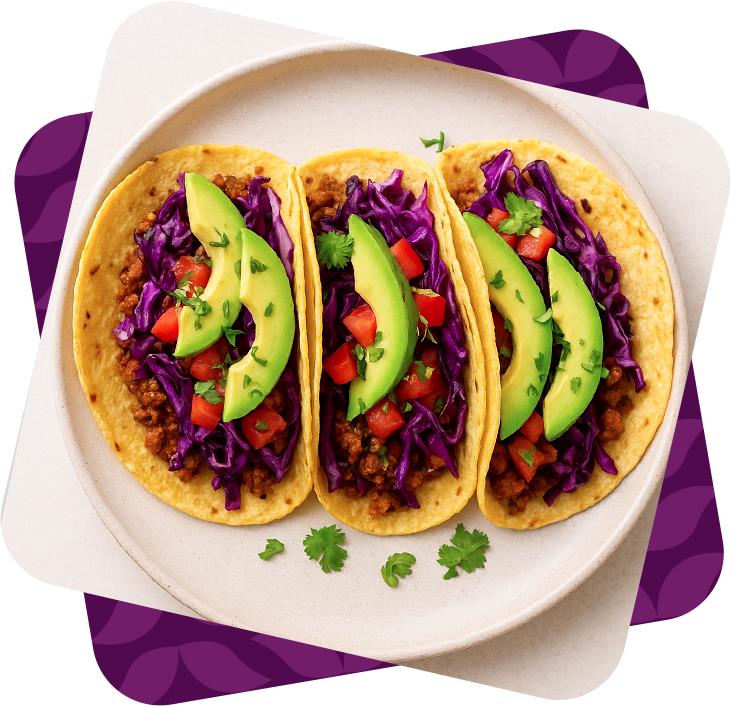 Piatto vegan con verdure